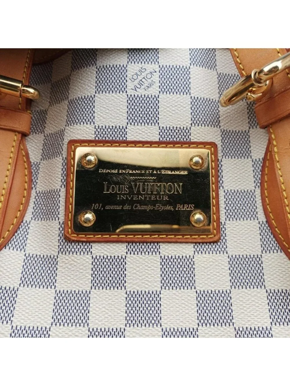 Louis Vuitton Hampstead MM Azur Damier Canvas Tote